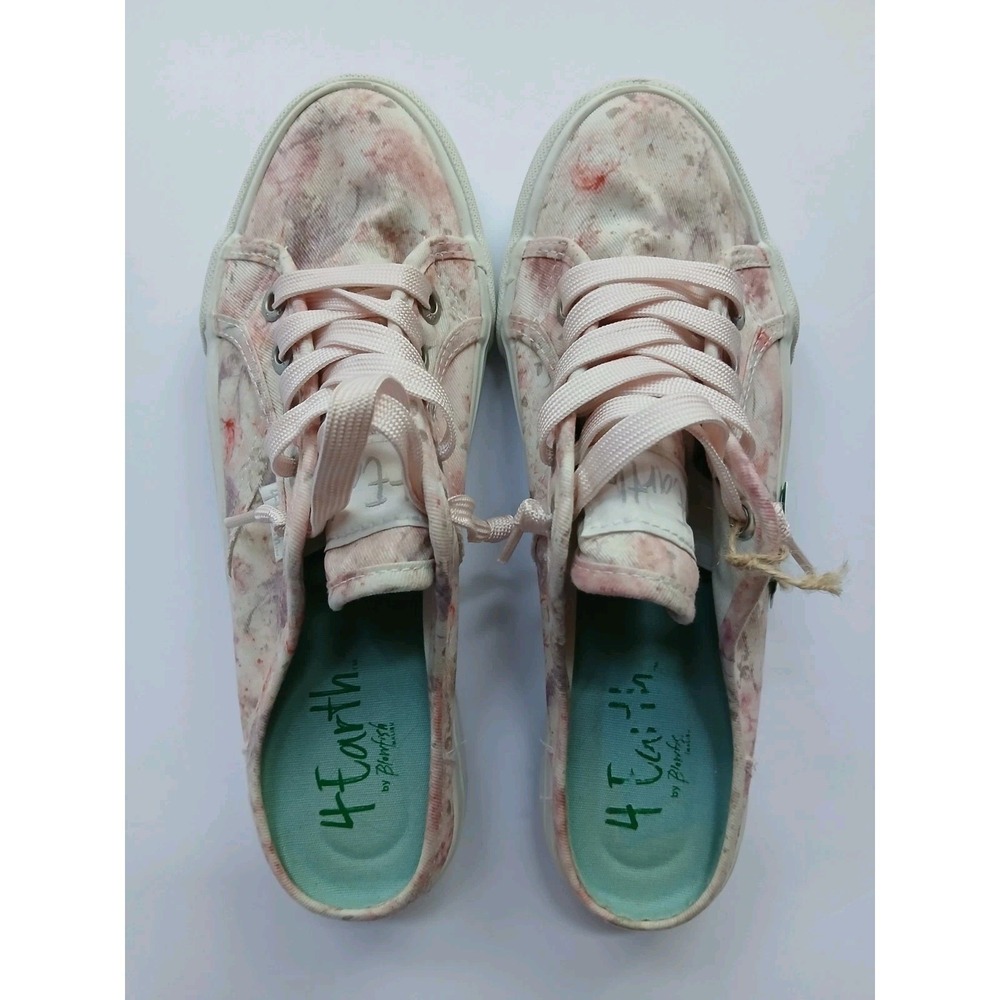 Blowfish Malibu 4Earth Floral Mule Sneakers Pink Purple 8.5